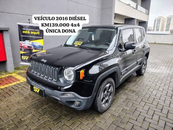 JEEP RENEGADE 2.0 16V TURBO DIESEL SPORT 4P 4X4 AUTOMÁTICO JEEP RENEGADE 2.0 16V TURBO DIESEL SPORT 4P 4X4 AUTOMÁTICO